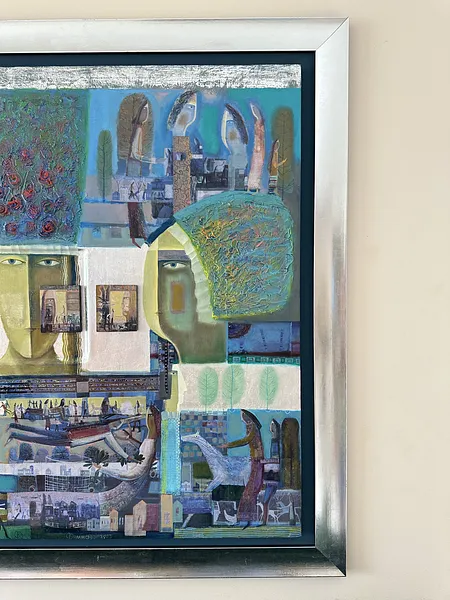 Image of The Path to Meeting by Roman Opalinsky, size: 120x120cm, made of oil/wood, Painting medium, from Horodok Photo 16 of 16.