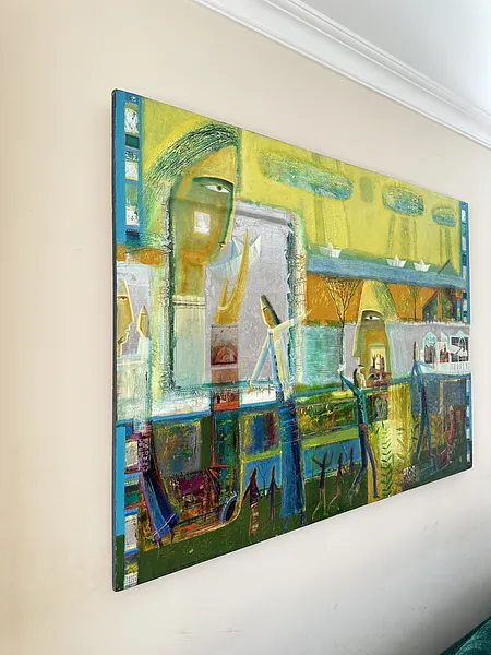 Зображення "Паперові кораблики" від Роман Опалинський, розмір: 140x100cm, матеріали: олія/дерево, медіум: Живопис, місто: Городок, ціна: $4000 Фото 11 з 11.