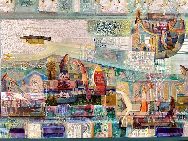 Image of Політ ангела by Роман Опалинський, size: 120x70cm, made of олія/дерево, Painting medium, from I'm sorry, but I need more context or content to translate. Could you please provide the full text you want translated? Photo 2 of 10.