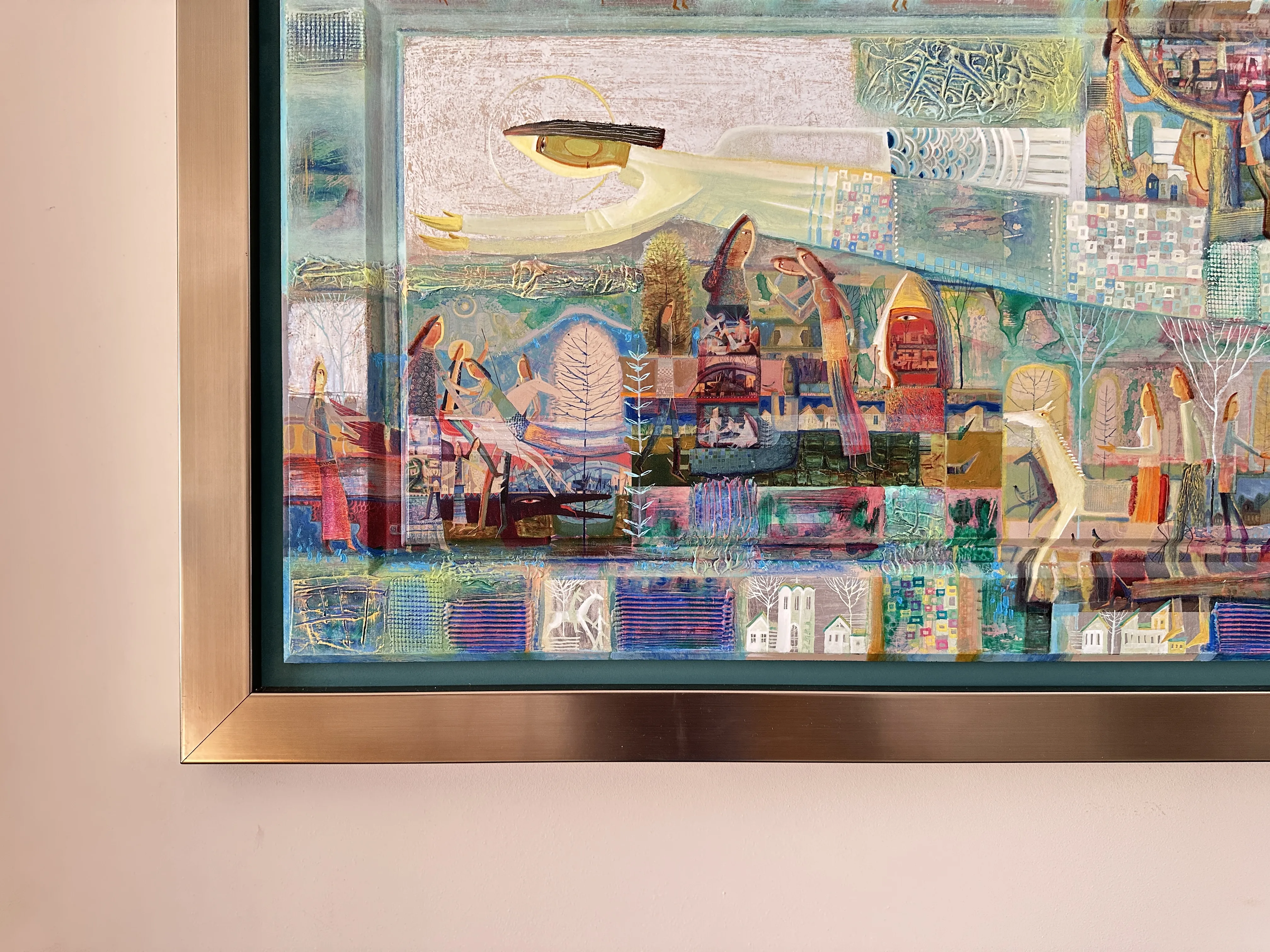 Image of Політ ангела by Роман Опалинський, size: 120x70cm, made of олія/дерево, Painting medium, from I'm sorry, but I need more context or content to translate. Could you please provide the full text you want translated? Photo 3 of 10.