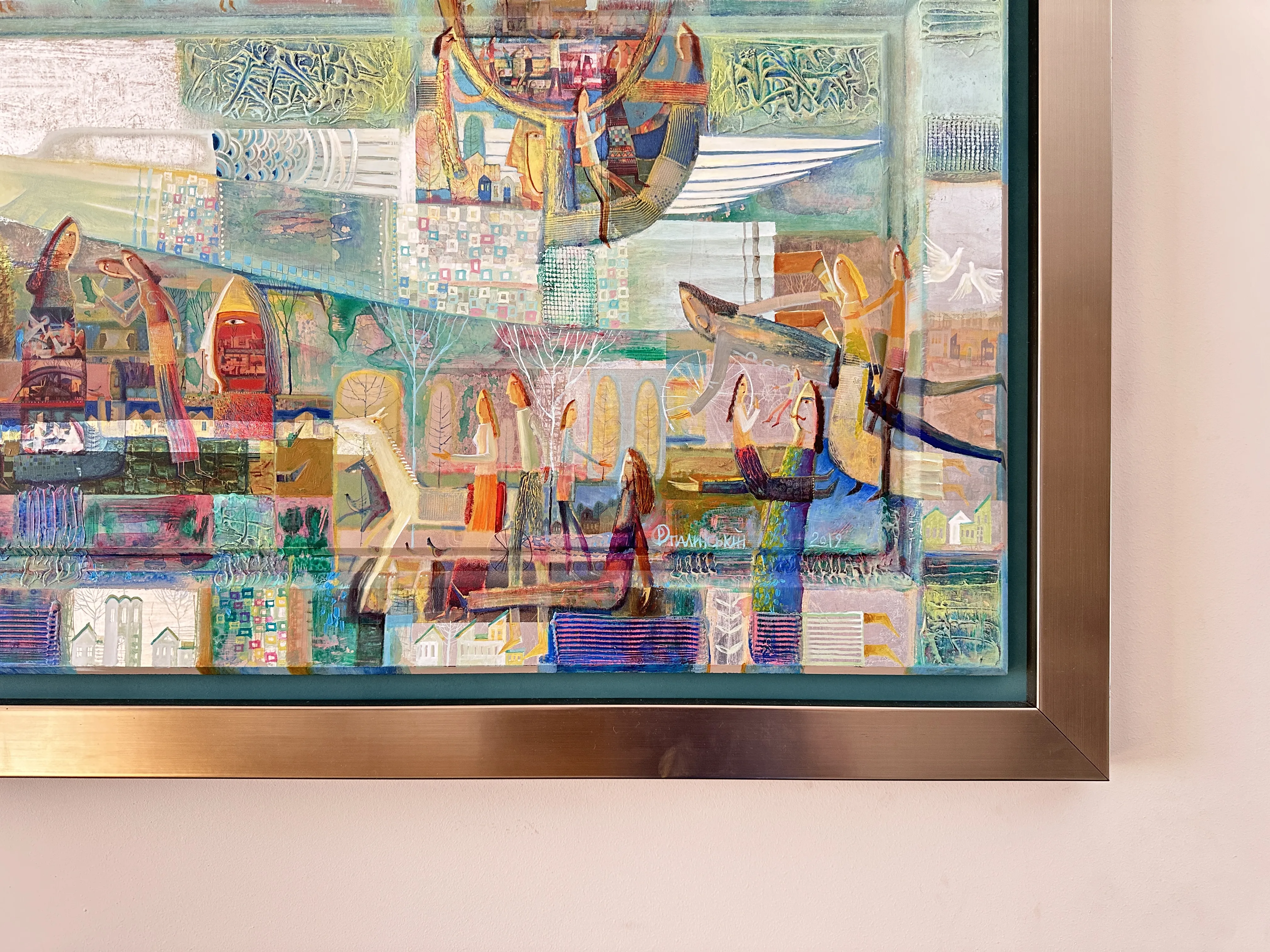 Image of Політ ангела by Роман Опалинський, size: 120x70cm, made of олія/дерево, Painting medium, from I'm sorry, but I need more context or content to translate. Could you please provide the full text you want translated? Photo 4 of 10.