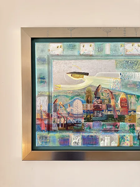 Image of Політ ангела by Роман Опалинський, size: 120x70cm, made of олія/дерево, Painting medium, from I'm sorry, but I need more context or content to translate. Could you please provide the full text you want translated? Photo 6 of 10.