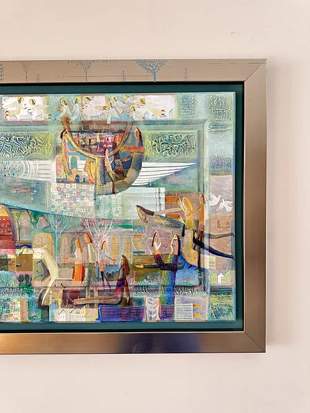 Image of Політ ангела by Роман Опалинський, size: 120x70cm, made of олія/дерево, Painting medium, from I'm sorry, but I need more context or content to translate. Could you please provide the full text you want translated? Photo 7 of 10.