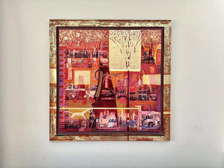 Image of Apple juice by Roman Opalinsky, size: 120х120см, made of oil/wood, Painting medium, from Horodok Photo 1 of 8.