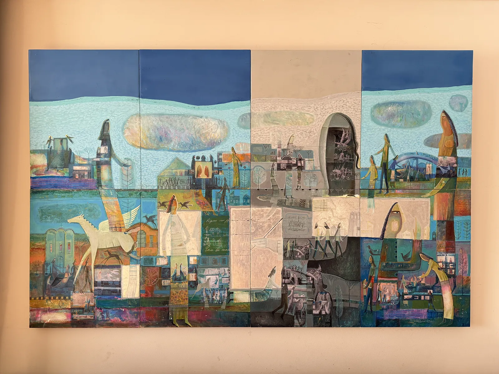 Image of My thoughts, my thoughts by Roman Opalinsky, size: 200x120cm, made of oil on wood, Painting medium, from Horodok, priced at $8000 Photo 1 of 15.