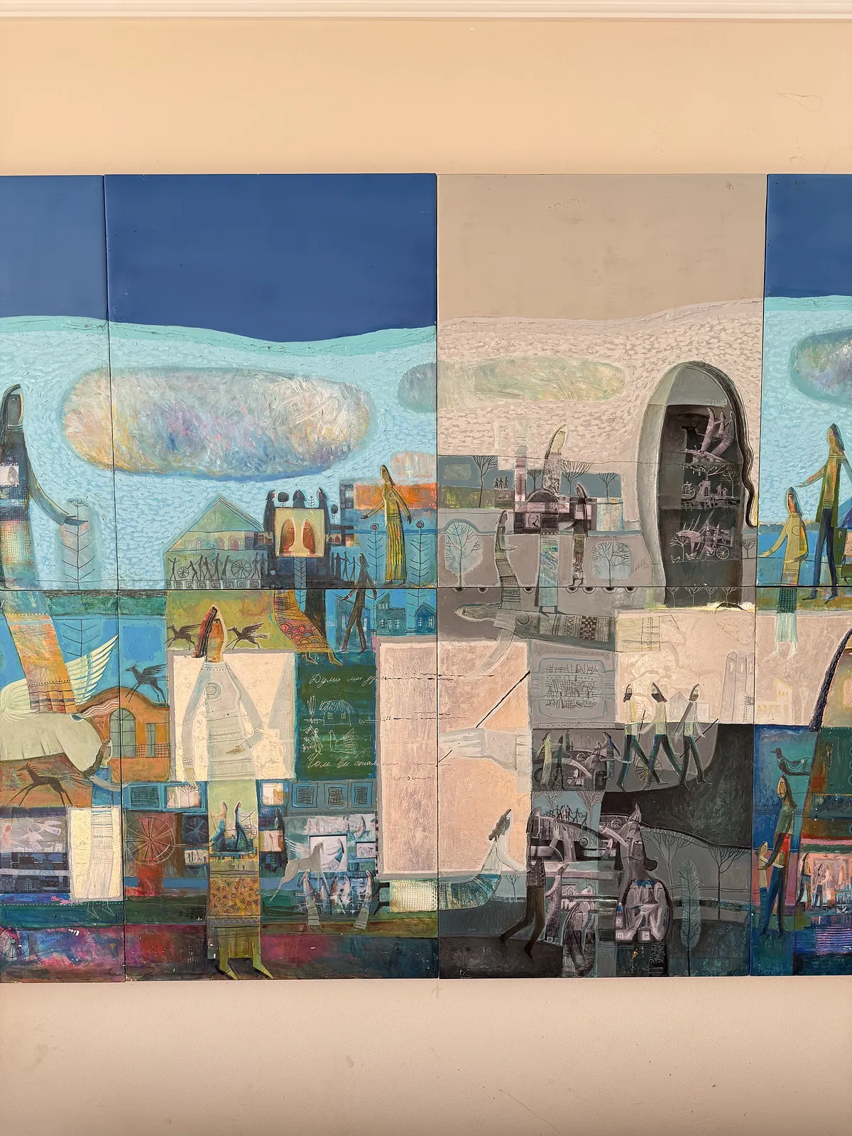 Image of My thoughts, my thoughts by Roman Opalinsky, size: 200x120cm, made of oil on wood, Painting medium, from Horodok, priced at $8000 Photo 3 of 15.