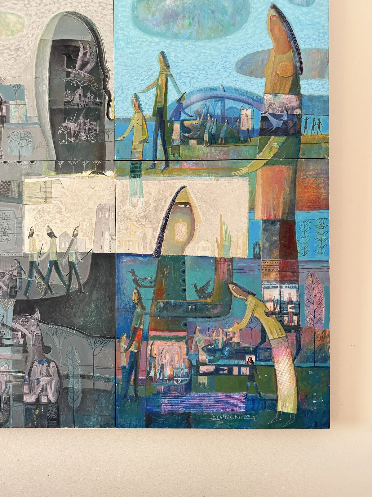Image of My thoughts, my thoughts by Roman Opalinsky, size: 200x120cm, made of oil on wood, Painting medium, from Horodok, priced at $8000 Photo 5 of 15.