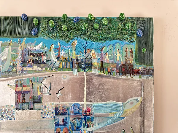 Image of Triptych "Forest Song by Roman Opalinsky, size: 273х93см, made of oil/wood, Painting medium, from Horodok, priced at $9000 Photo 4 of 8.