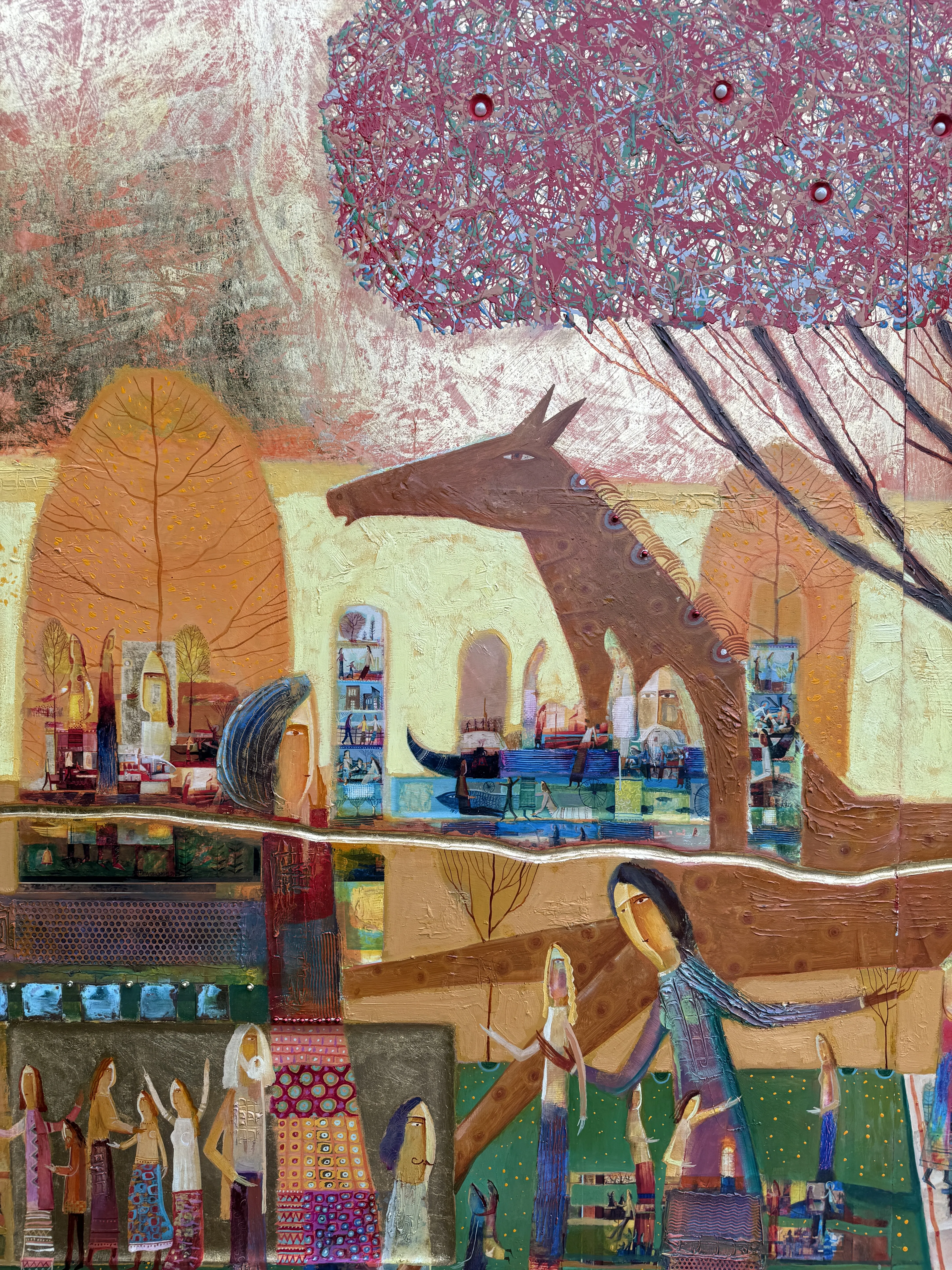 Image of Mulberry Tree by Roman Opalinsky, size: 375x250cm, made of oil/wood, Painting medium, from Horodok, priced at $30000 Photo 10 of 19.