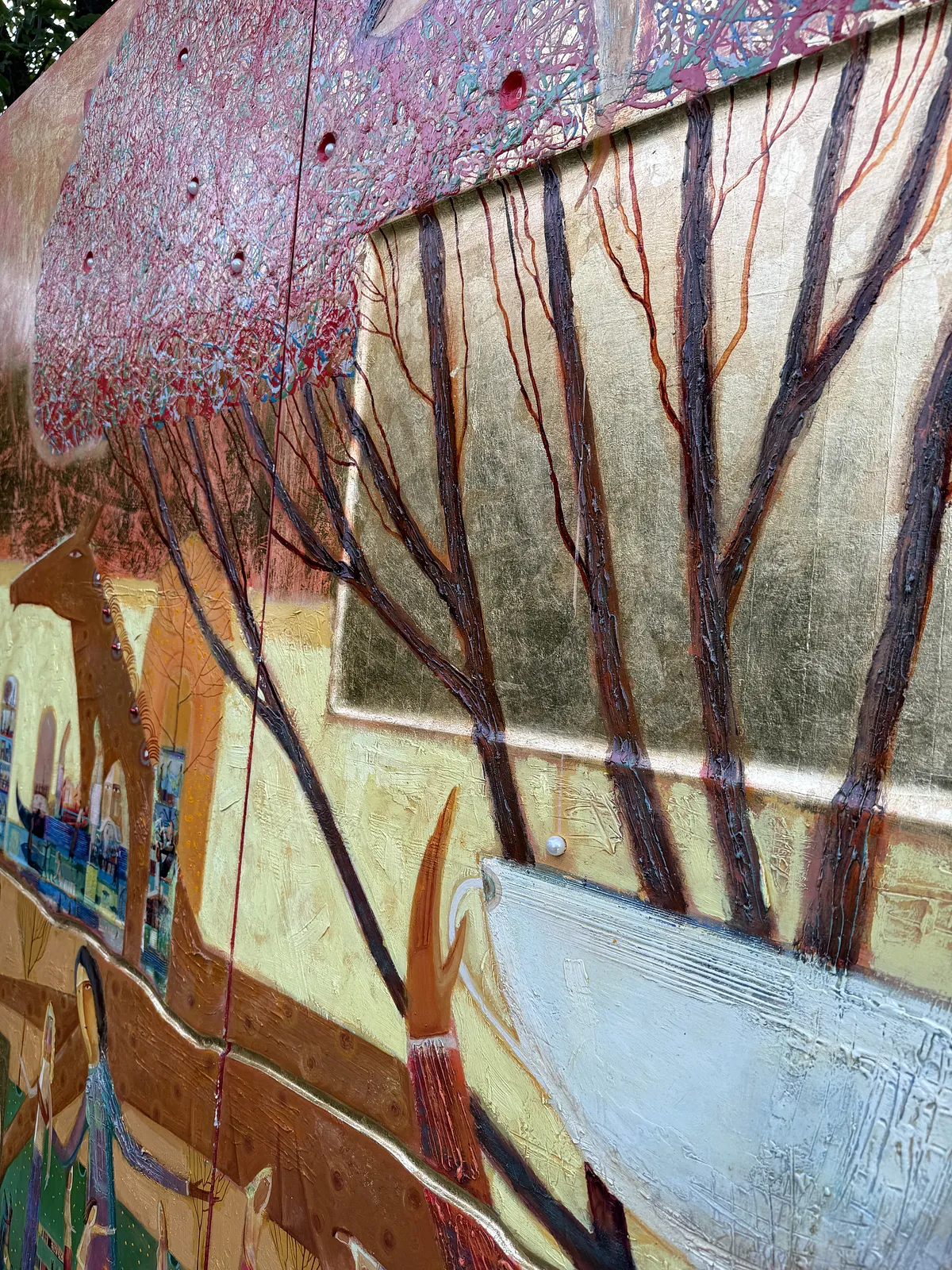 Image of Mulberry Tree by Roman Opalinsky, size: 375x250cm, made of oil on wood, Painting medium, from Horodok, priced at $35000 Photo 11 of 19.