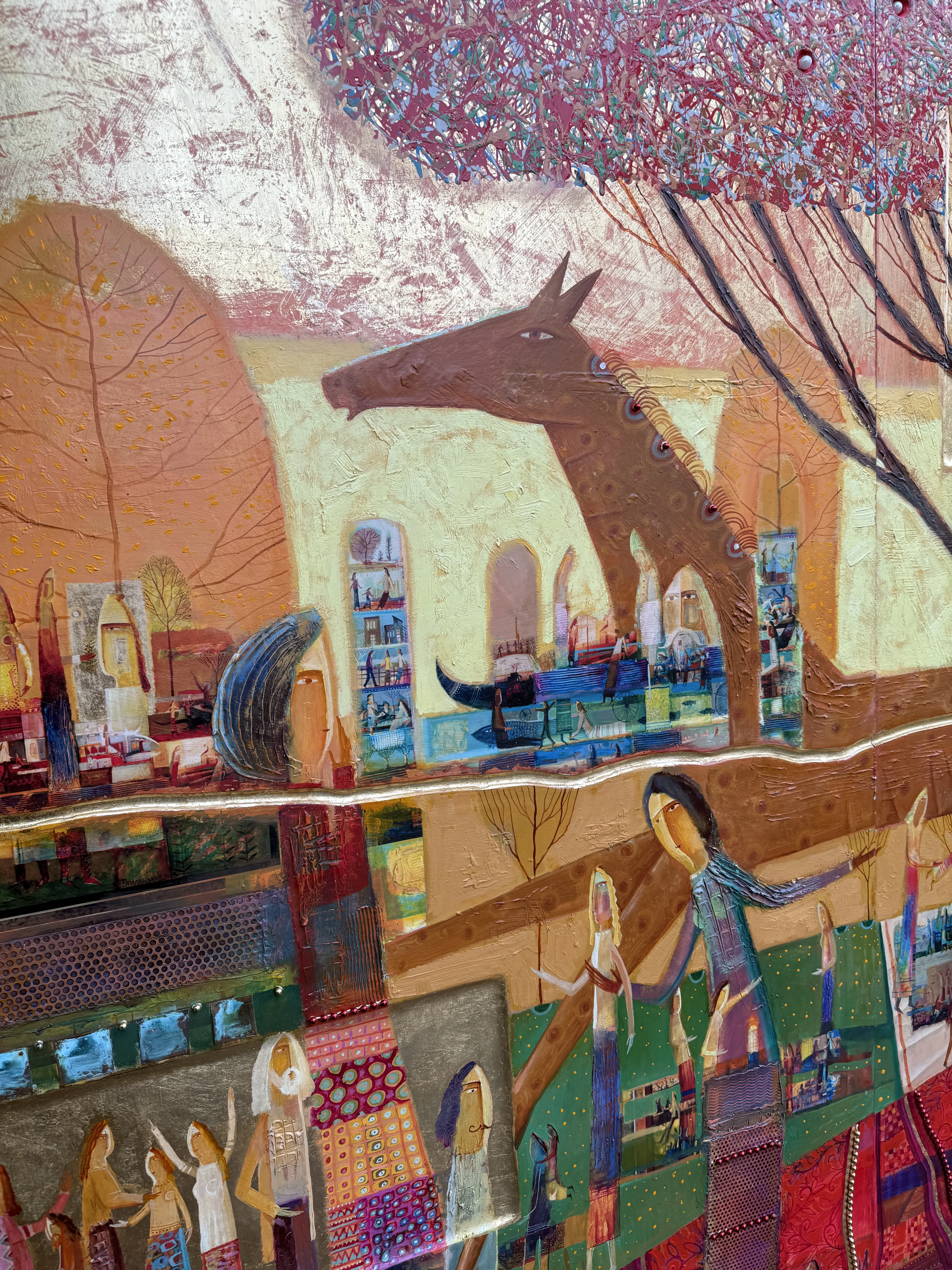 Image of Mulberry Tree by Roman Opalinsky, size: 375x250cm, made of oil/wood, Painting medium, from Horodok, priced at $30000 Photo 13 of 19.