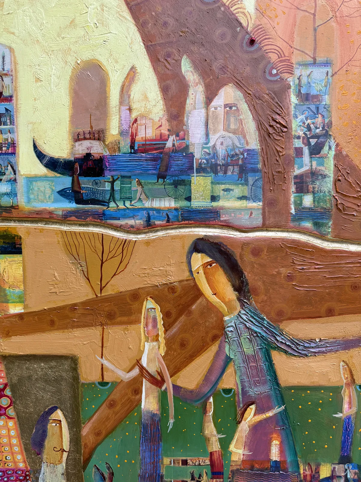 Image of Mulberry Tree by Roman Opalinsky, size: 375x250cm, made of oil on wood, Painting medium, from Horodok, priced at $35000 Photo 15 of 19.