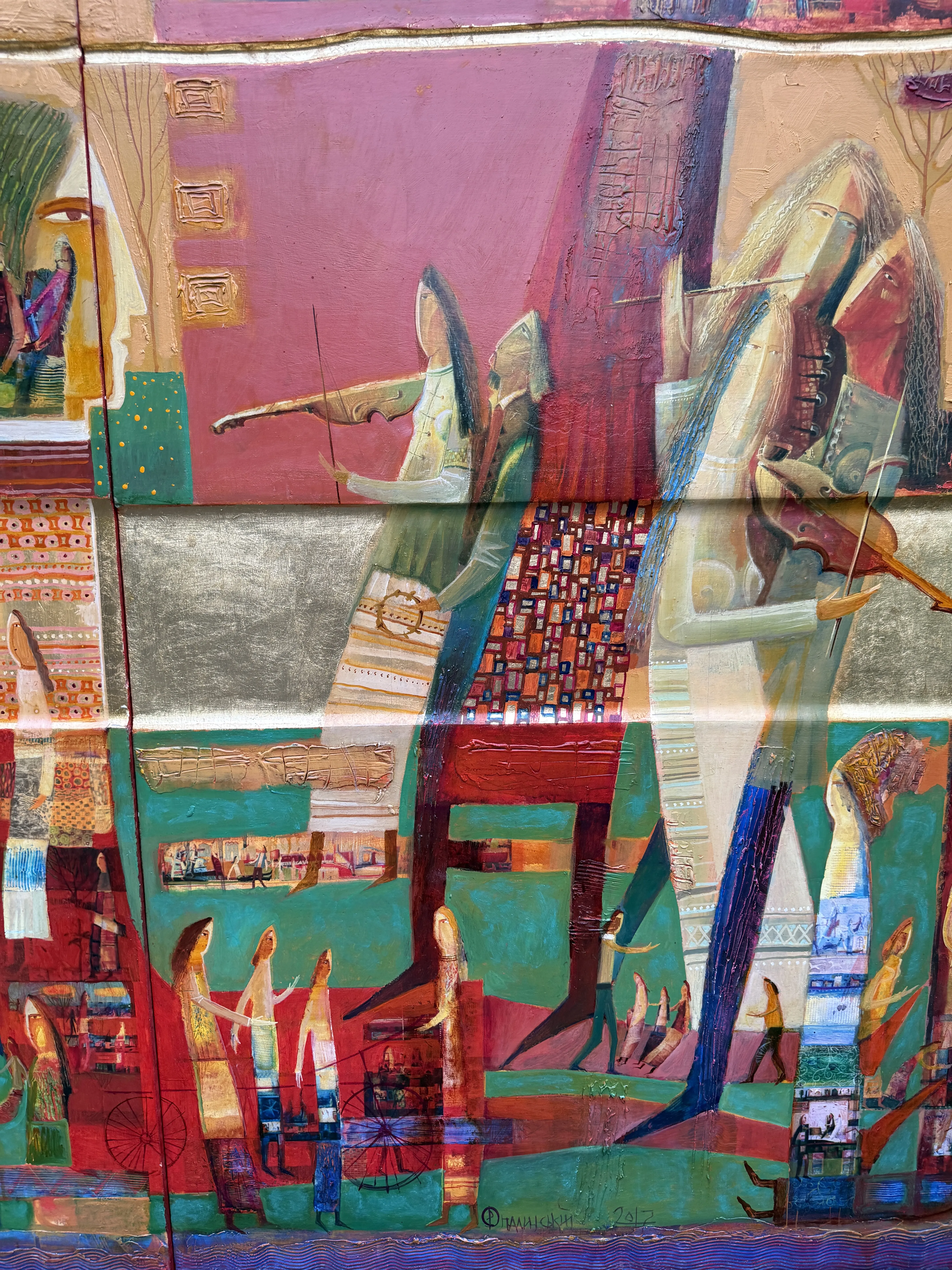 Image of Mulberry Tree by Roman Opalinsky, size: 375x250cm, made of oil/wood, Painting medium, from Horodok, priced at $30000 Photo 18 of 19.