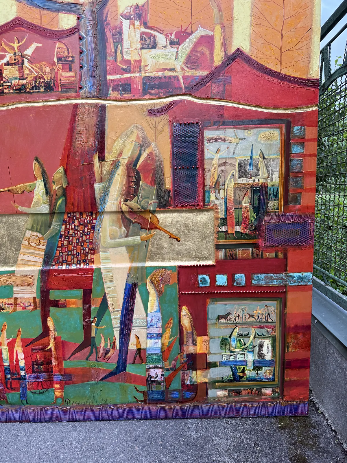 Image of Mulberry Tree by Roman Opalinsky, size: 375x250cm, made of oil on wood, Painting medium, from Horodok, priced at $35000 Photo 19 of 19.