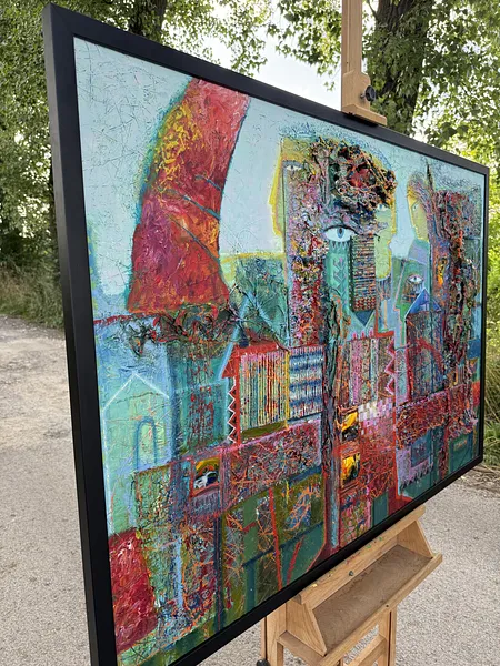 Зображення "Спорідненість" від Роман Опалинський, розмір: 150x105cm, медіум: Живопис, місто: Городок, ціна: $4000 Фото 6 з 20.
