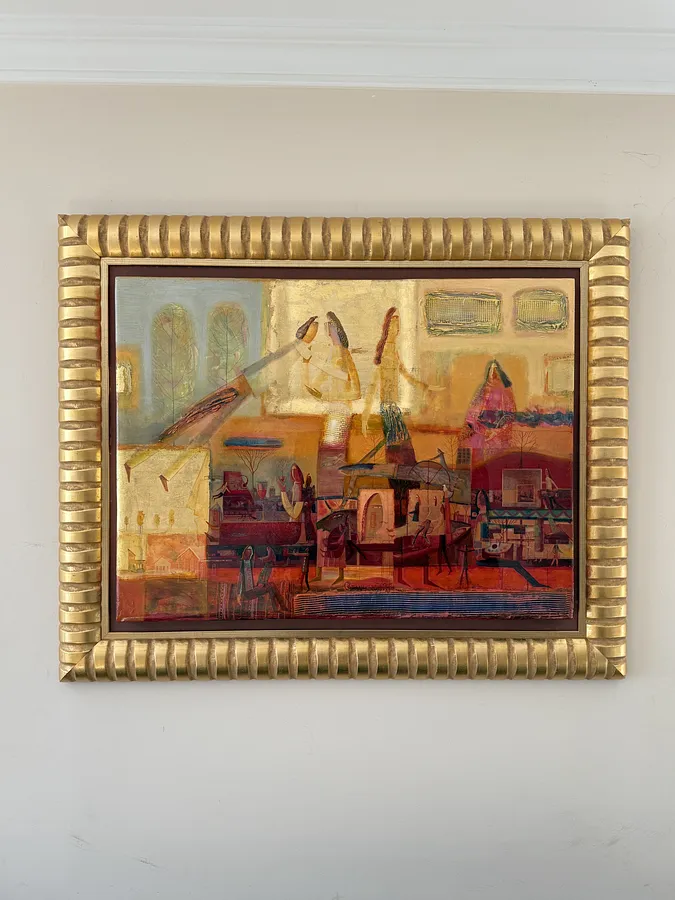 Image of Kiss by Roman Opalinsky, size: 109х88см, made of oil/wood, Painting medium, from Horodok, priced at $4000
