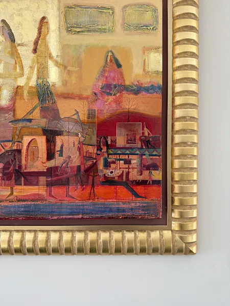 Image of Kiss by Roman Opalinsky, size: 109х88см, made of oil/wood, Painting medium, from Horodok, priced at $4000 Photo 8 of 9.