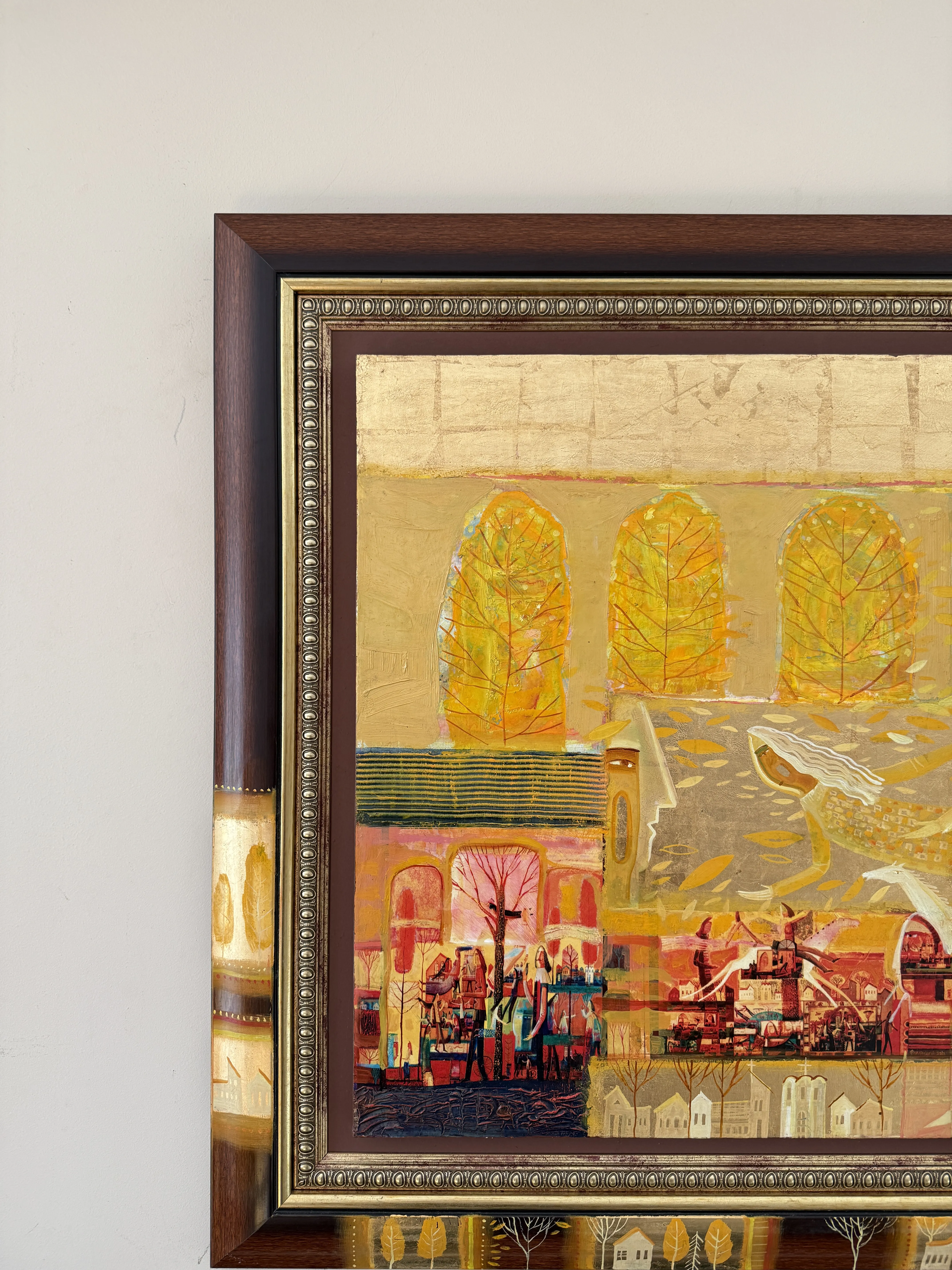 Image of Autumn Breath by Roman Opalinsky, size: 87х78см, made of oil/wood, Painting medium, from Town, priced at $2500 Photo 2 of 11.