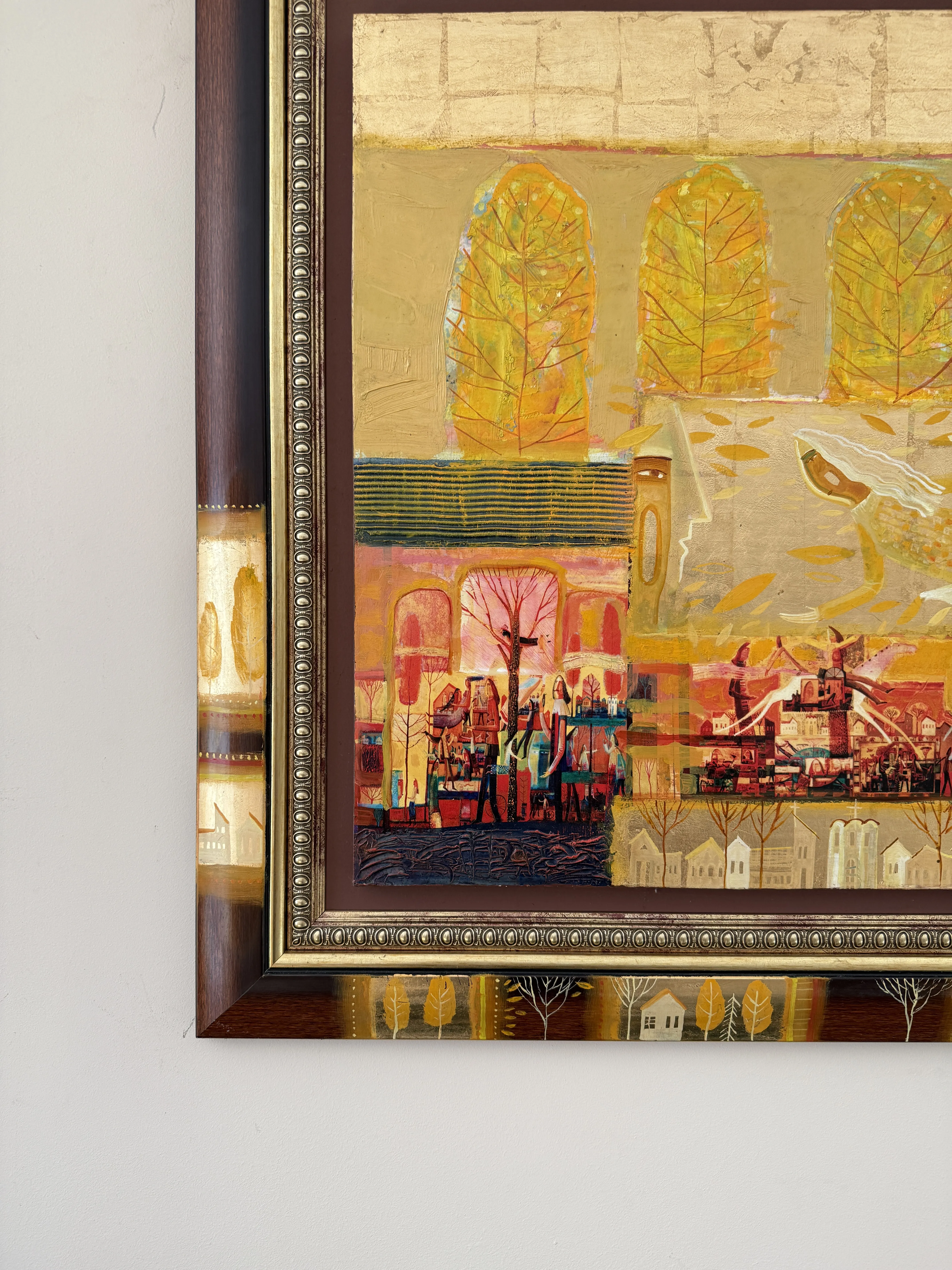 Image of Autumn Breath by Roman Opalinsky, size: 87х78см, made of oil/wood, Painting medium, from Town, priced at $2500 Photo 6 of 11.