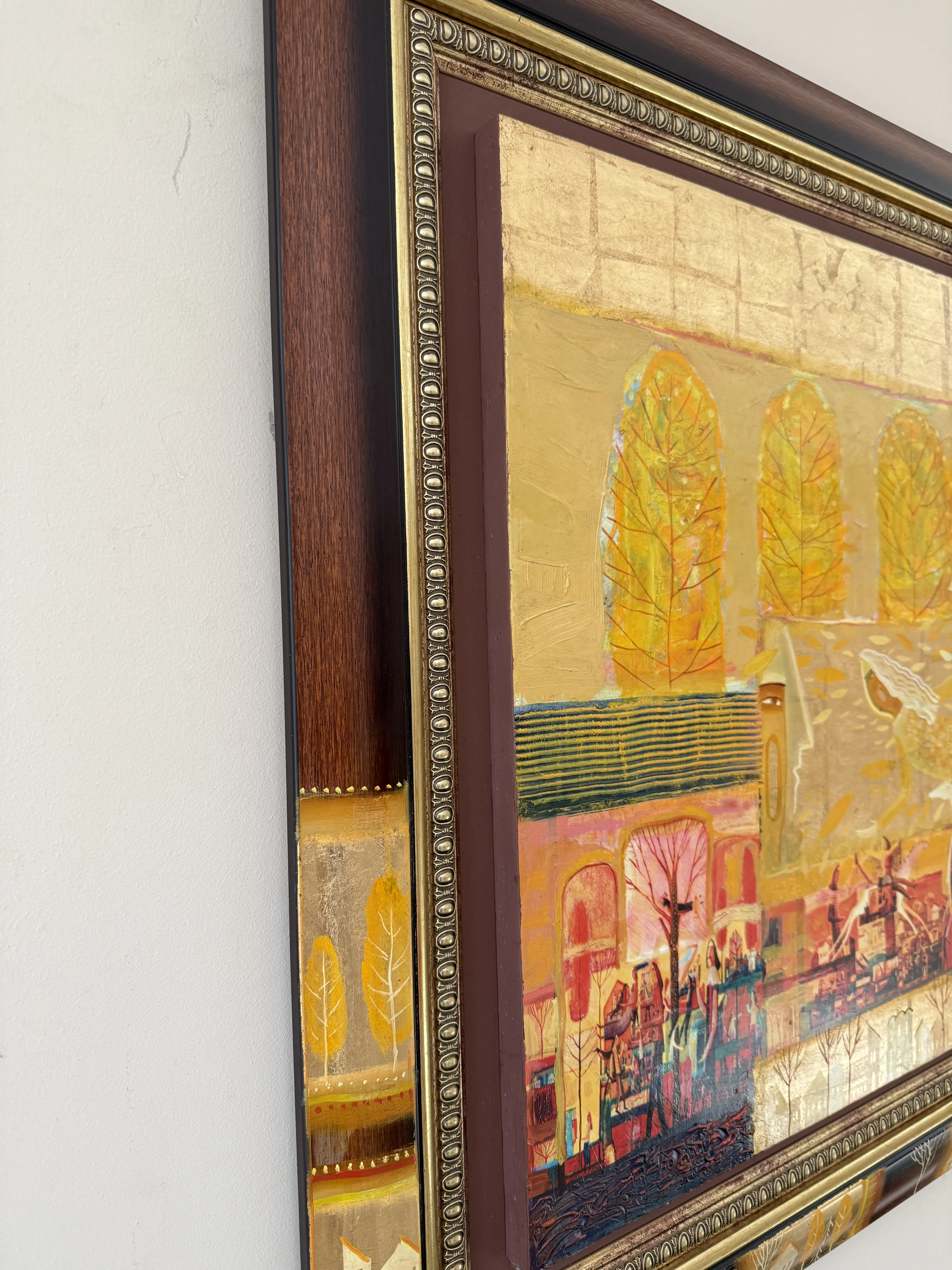 Image of Autumn Breath by Roman Opalinsky, size: 87х78см, made of oil/wood, Painting medium, from Town, priced at $2500 Photo 9 of 11.