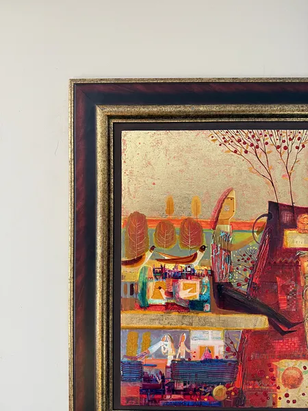 Image of Red ceramics by Roman Opalinsky, size: 87х83см, made of oil/wood, Painting medium, from Horodok, priced at $2500 Photo 2 of 11.