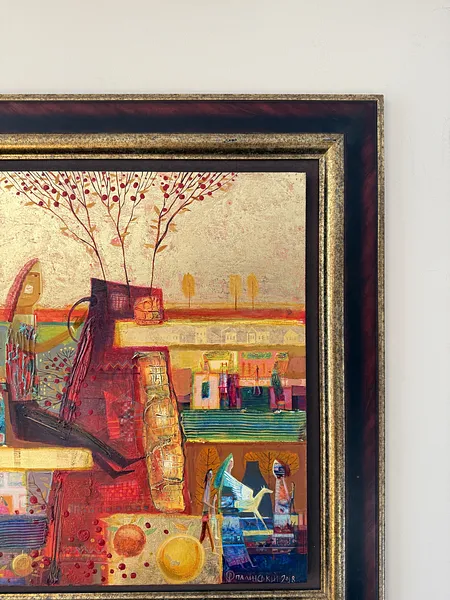 Image of Red ceramics by Roman Opalinsky, size: 87х83см, made of oil/wood, Painting medium, from Horodok, priced at $2500 Photo 5 of 11.