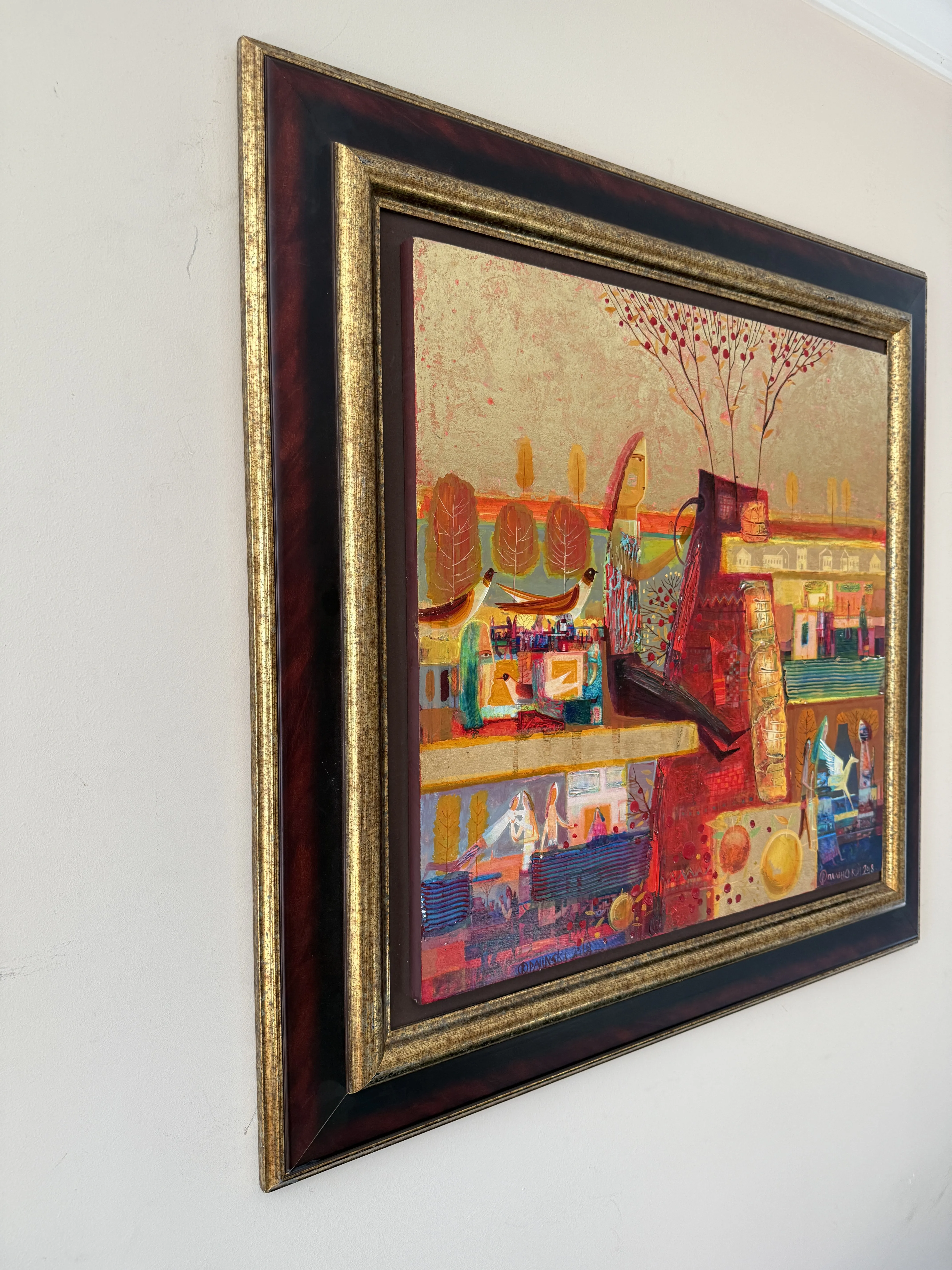 Image of Red ceramics by Roman Opalinsky, size: 87х83см, made of oil/wood, Painting medium, from Horodok, priced at $2500 Photo 6 of 11.