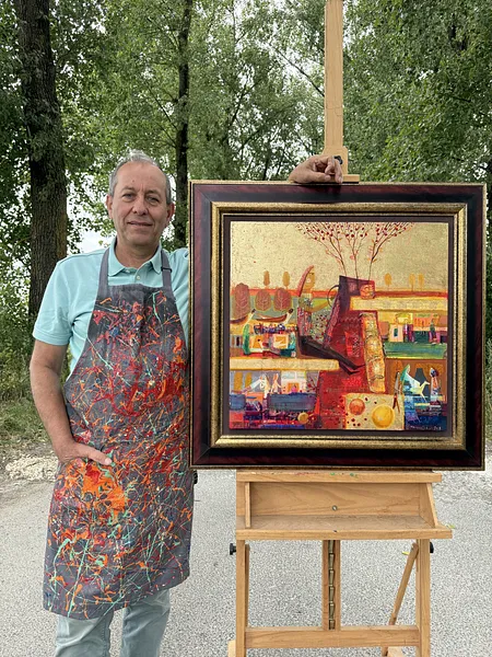 Image of Red ceramics by Roman Opalinsky, size: 87х83см, made of oil/wood, Painting medium, from Horodok, priced at $2500 Photo 11 of 11.