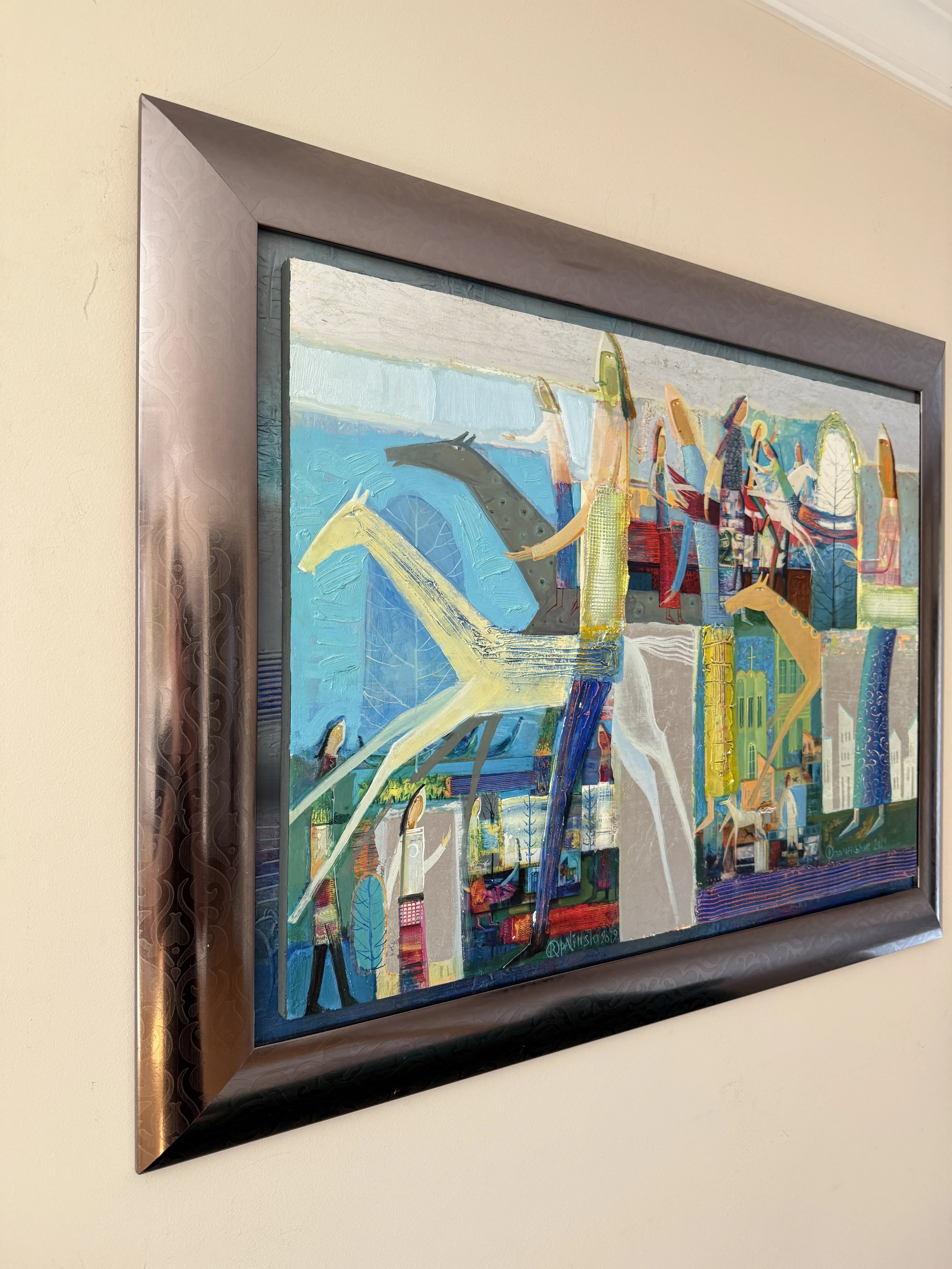 Зображення "Дербі" від Роман Опалинський, розмір: 88x68cm, матеріали: олія/дерево, медіум: Живопис, місто: Городок, ціна: $2000 Фото 3 з 15.