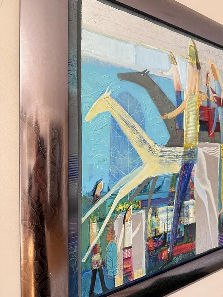 Зображення "Дербі" від Роман Опалинський, розмір: 88x68cm, матеріали: олія/дерево, медіум: Живопис, місто: Городок, ціна: $2000 Фото 6 з 15.