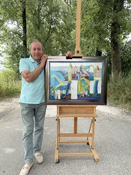 Зображення "Дербі" від Роман Опалинський, розмір: 88x68cm, матеріали: олія/дерево, медіум: Живопис, місто: Городок, ціна: $2000 Фото 9 з 15.