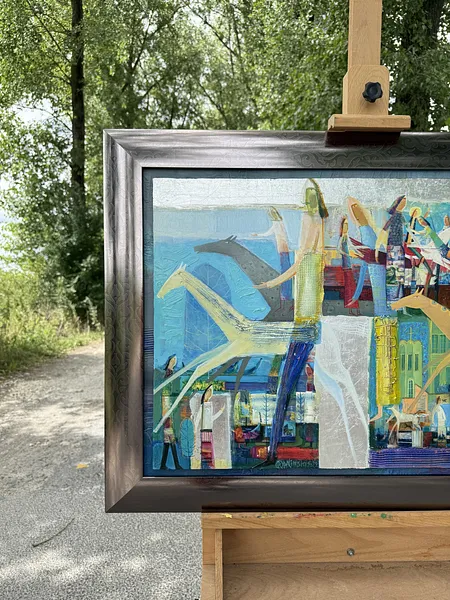 Зображення "Дербі" від Роман Опалинський, розмір: 88x68cm, матеріали: олія/дерево, медіум: Живопис, місто: Городок, ціна: $2000 Фото 12 з 15.