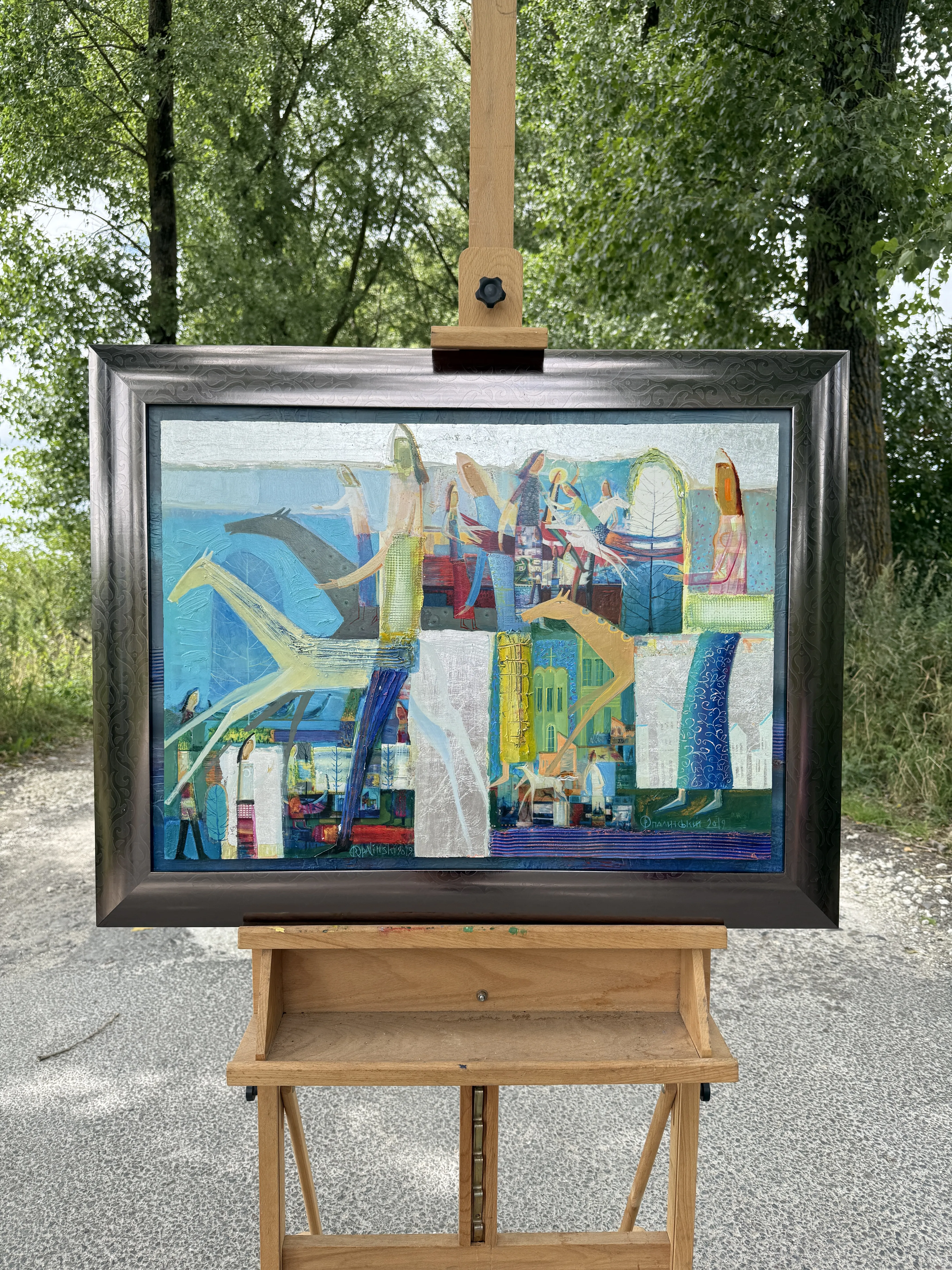 Зображення "Дербі" від Роман Опалинський, розмір: 88x68cm, матеріали: олія/дерево, медіум: Живопис, місто: Городок, ціна: $2000 Фото 13 з 15.