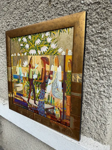 Зображення "Опіка над ліліями " від Роман Опалинський, розмір: 73x71cm, матеріали: олія/дерево, медіум: Живопис, місто: Городок, ціна: $1800 Фото 5 з 16.