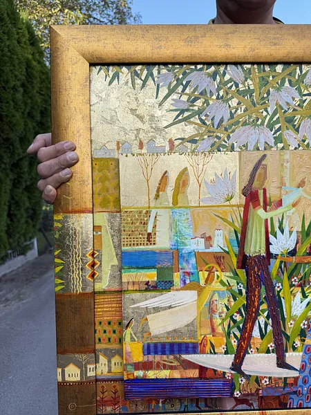 Зображення "Опіка над ліліями " від Роман Опалинський, розмір: 73x71cm, матеріали: олія/дерево, медіум: Живопис, місто: Городок, ціна: $1800 Фото 14 з 16.