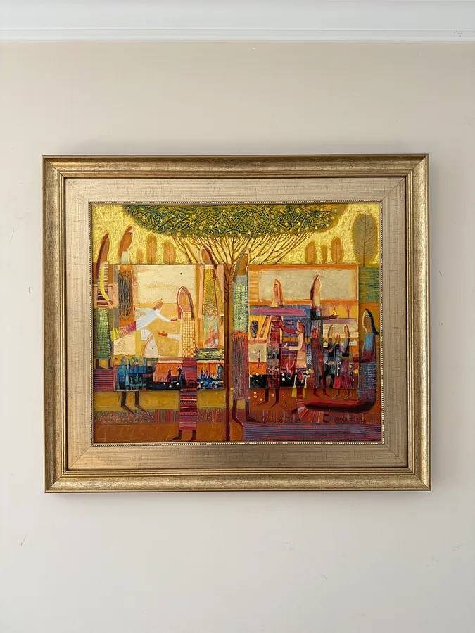 Image of Yellow apples by Roman Opalinsky, size: 78х68см, made of oil/wood, Painting medium, from Horodok