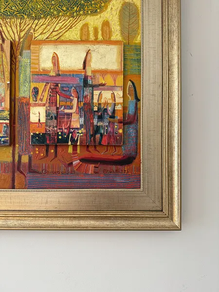 Image of Yellow apples by Roman Opalinsky, size: 78х68см, made of oil/wood, Painting medium, from Horodok Photo 6 of 13.