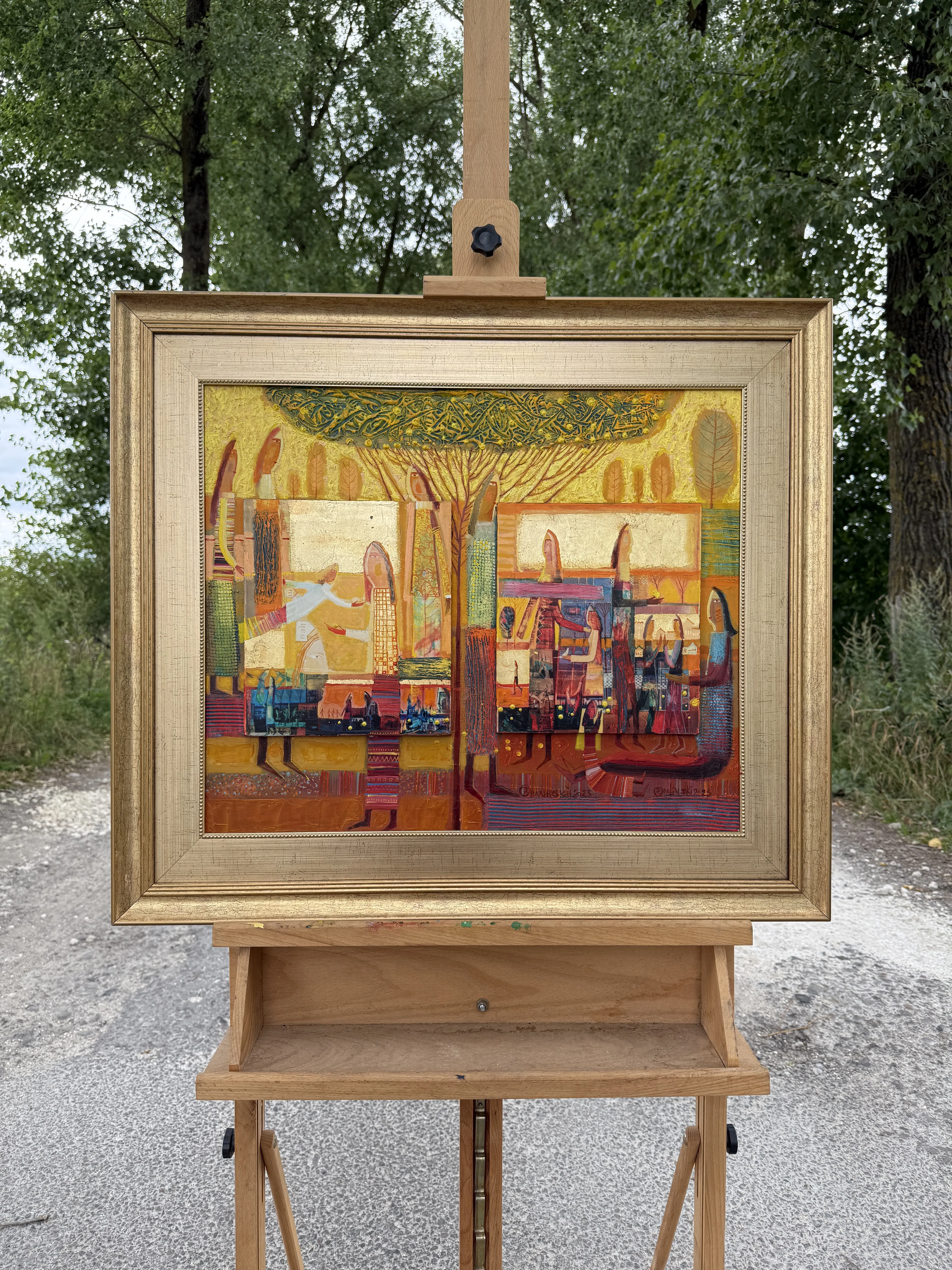 Image of Yellow apples by Roman Opalinsky, size: 78х68см, made of oil/wood, Painting medium, from Horodok Photo 13 of 13.