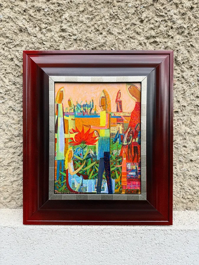 Image of Flower of Desires by Roman Opalinsky, size: 43х37см, made of oil/wood, Painting medium, from Horodok, priced at $400
