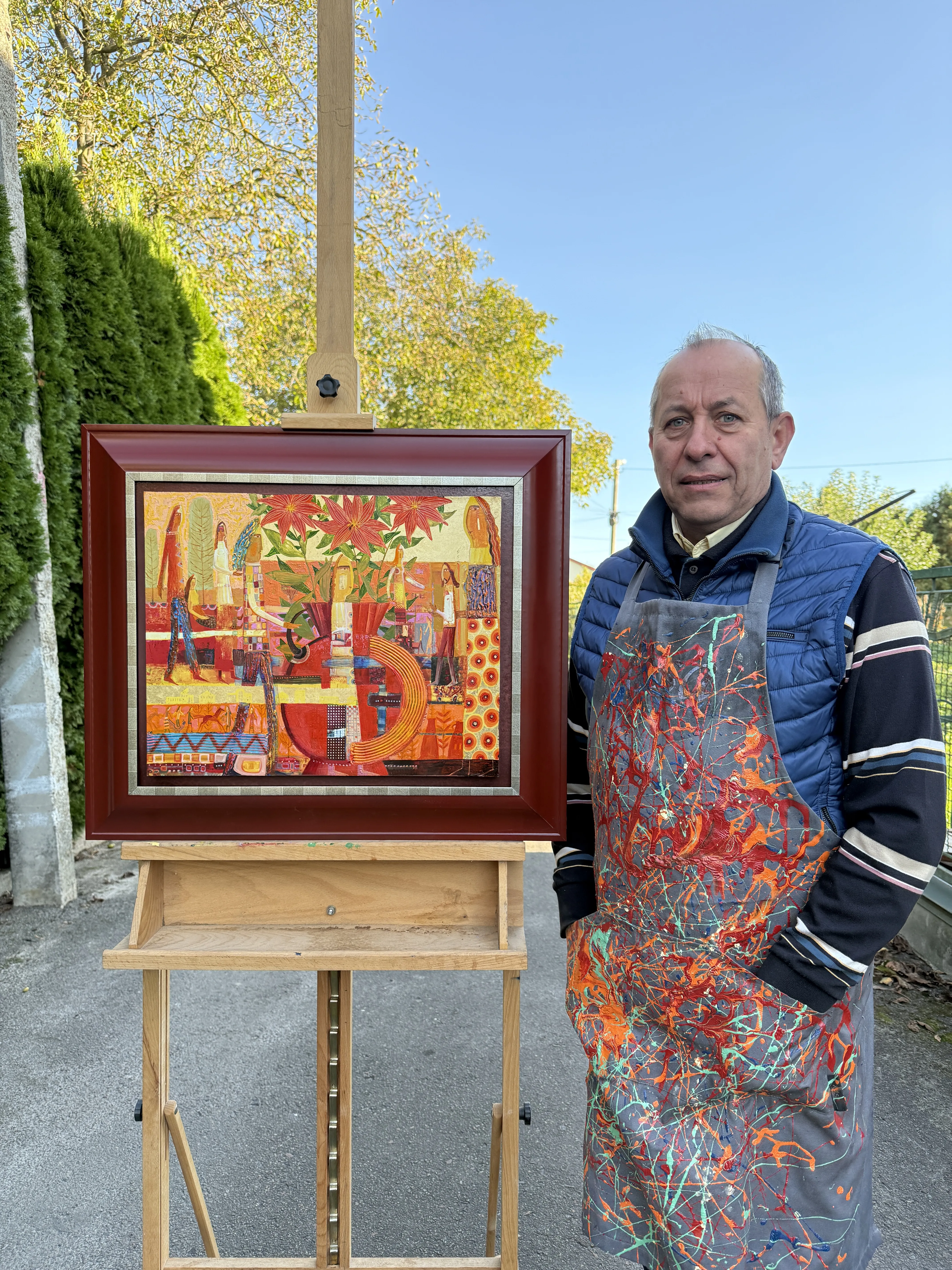 Зображення "Настрій червоний" від Роман Опалинський, розмір: 70x60cm, матеріали: олія/дерево, медіум: Живопис, місто: Городок Фото 5 з 6.