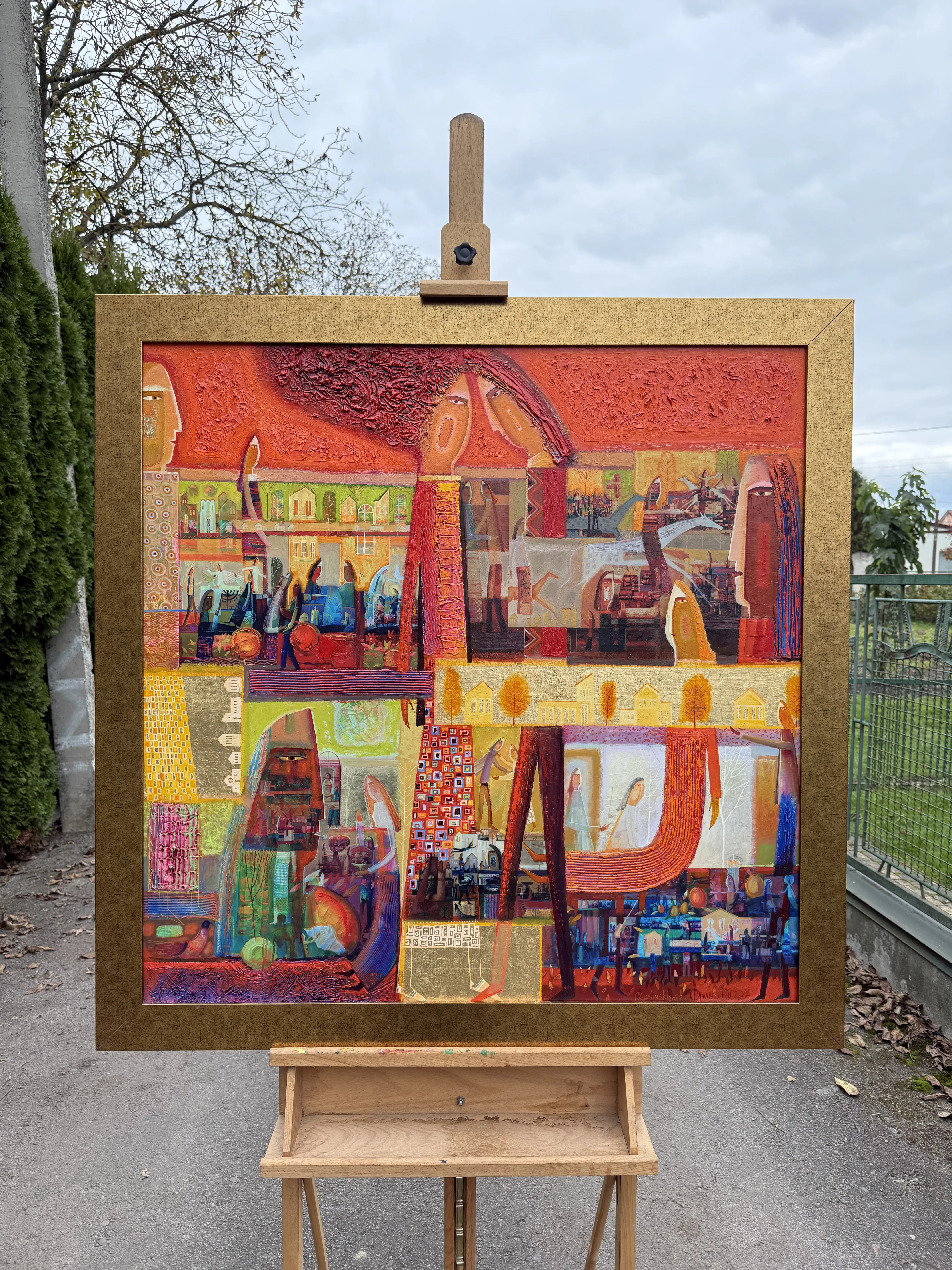 Obraz Untitled autorstwa Roman Opaliński, rozmiar: 113x113cm, medium Malarstwo, cena: $4500 Zdjęcie 1 z 11.