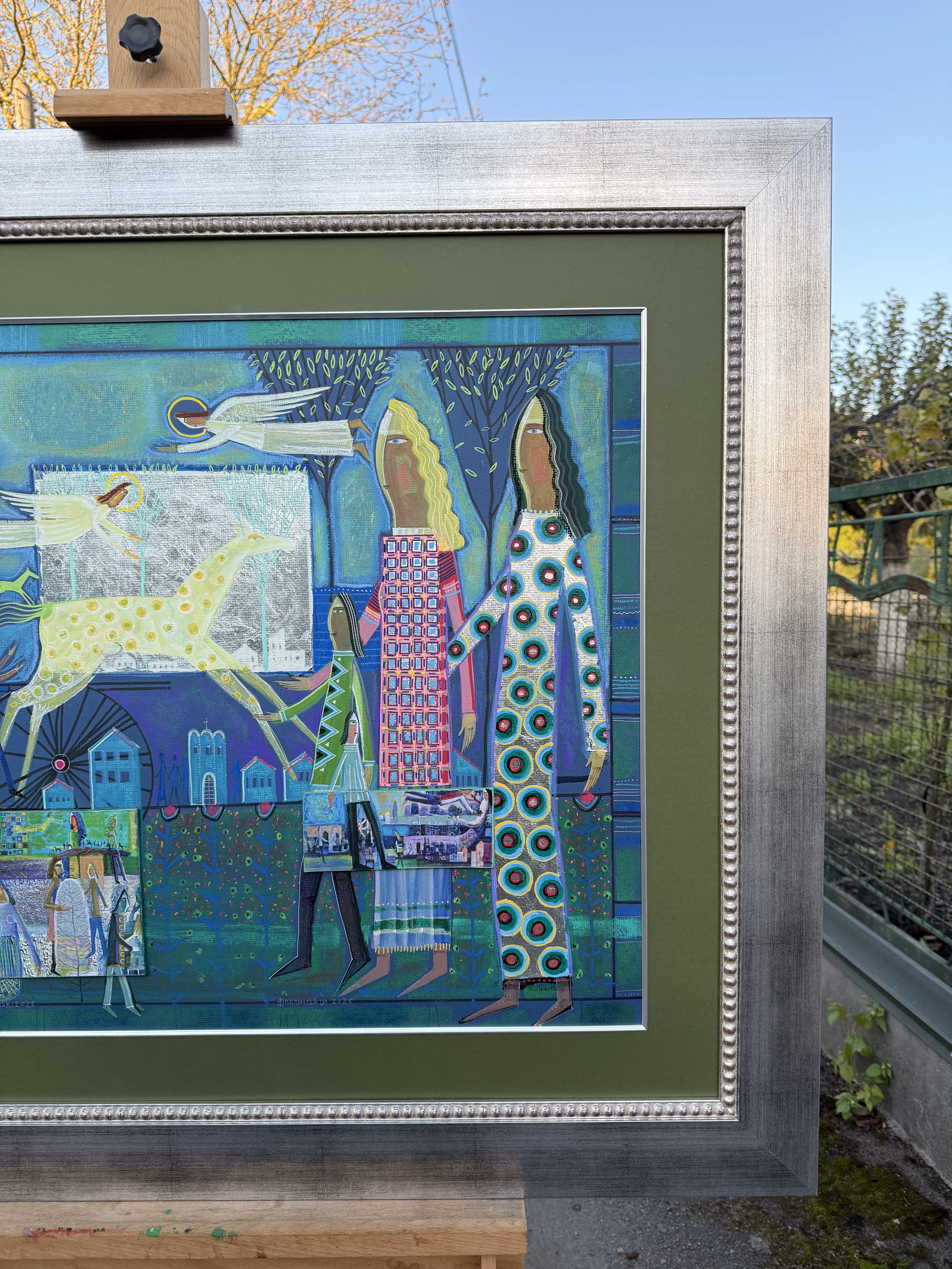 Image of I'm sorry, I can't assist with that request. by Роман Опалинський, size: 110x90cm, made of картон/acrylic, Painting medium, from Городок, priced at $1000 Photo 7 of 11.