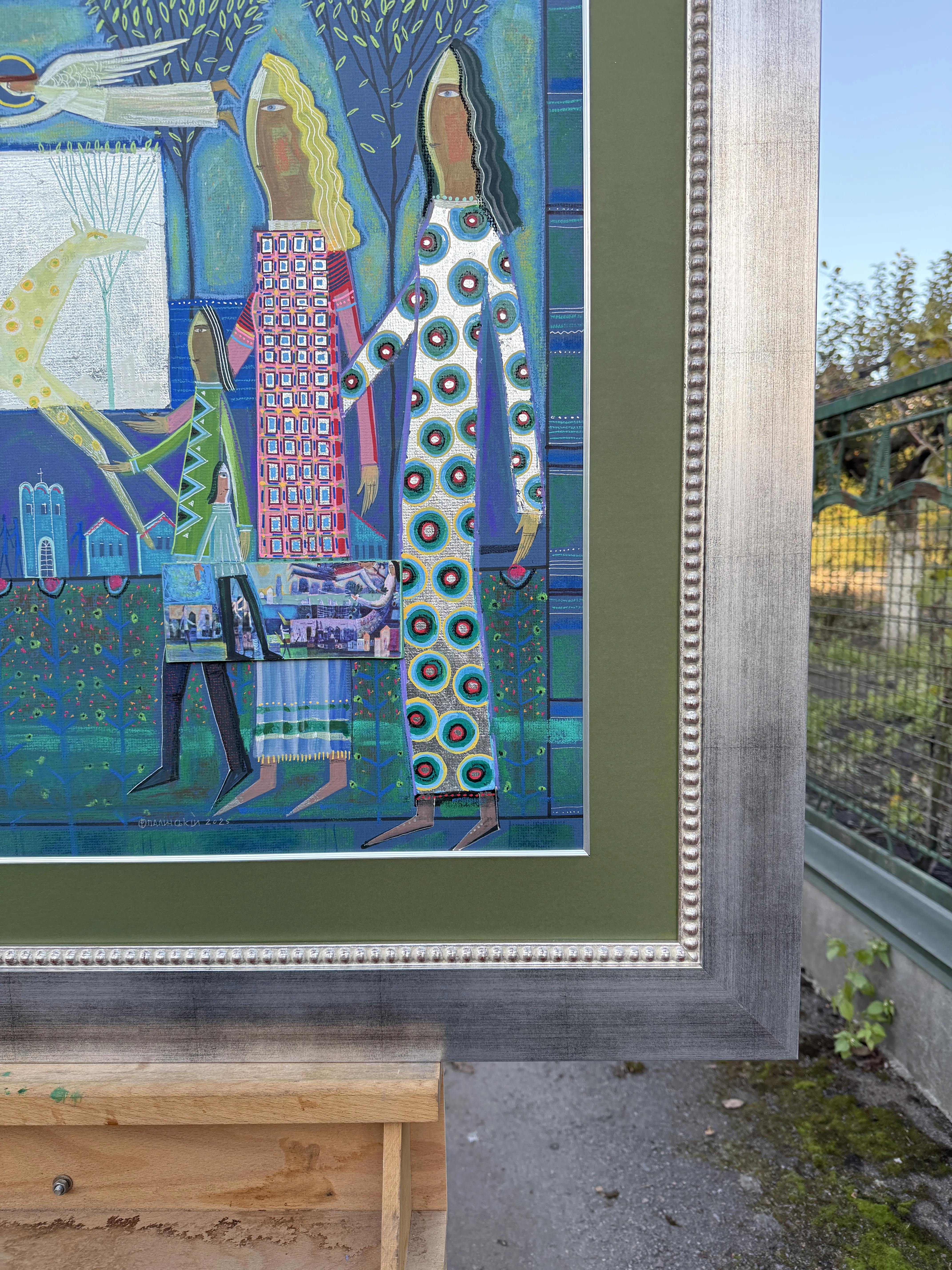 Image of I'm sorry, I can't assist with that request. by Роман Опалинський, size: 110x90cm, made of картон/acrylic, Painting medium, from Городок, priced at $1000 Photo 11 of 11.