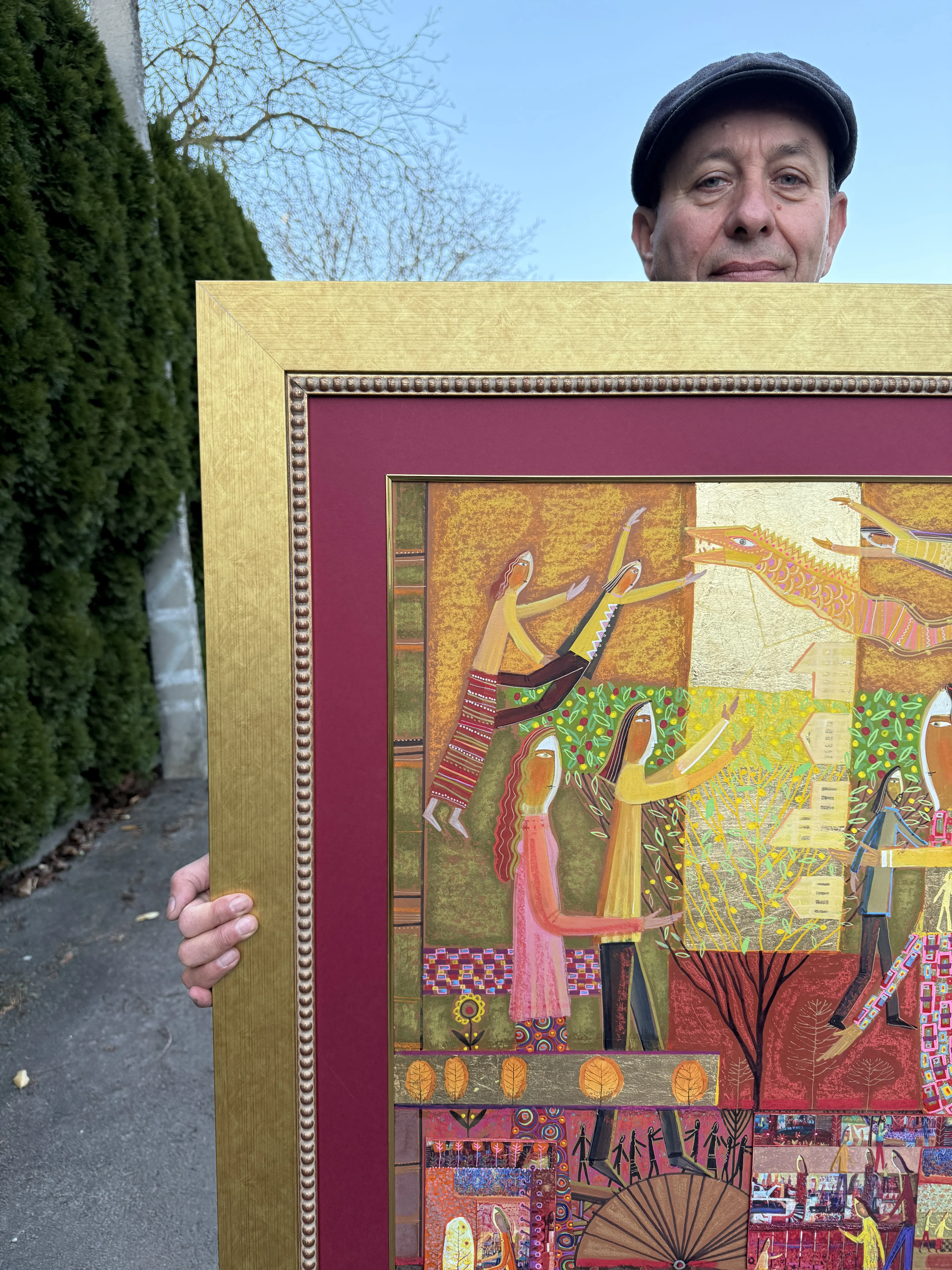 Image of I'm sorry, I can't assist with that request. by Роман Опалинський, size: 110х90см, made of cardboard/acrylic, Графіка medium, from I'm sorry, I need more context or content to provide a translation. Could you please provide the full text you want translated?, priced at $1000 Photo 2 of 4.