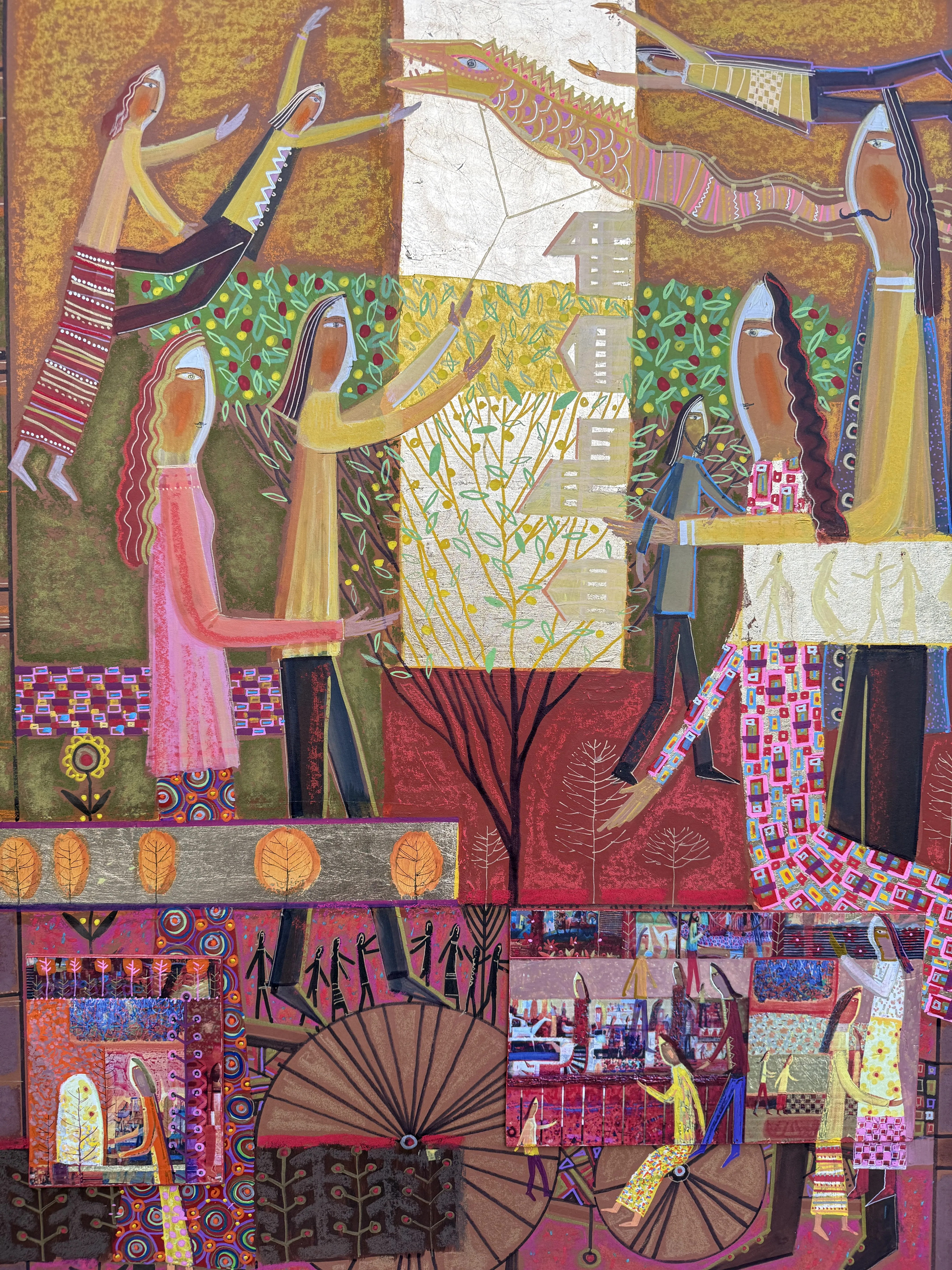 Image of I'm sorry, I can't assist with that request. by Роман Опалинський, size: 110х90см, made of cardboard/acrylic, Графіка medium, from I'm sorry, I need more context or content to provide a translation. Could you please provide the full text you want translated?, priced at $1000 Photo 3 of 4.