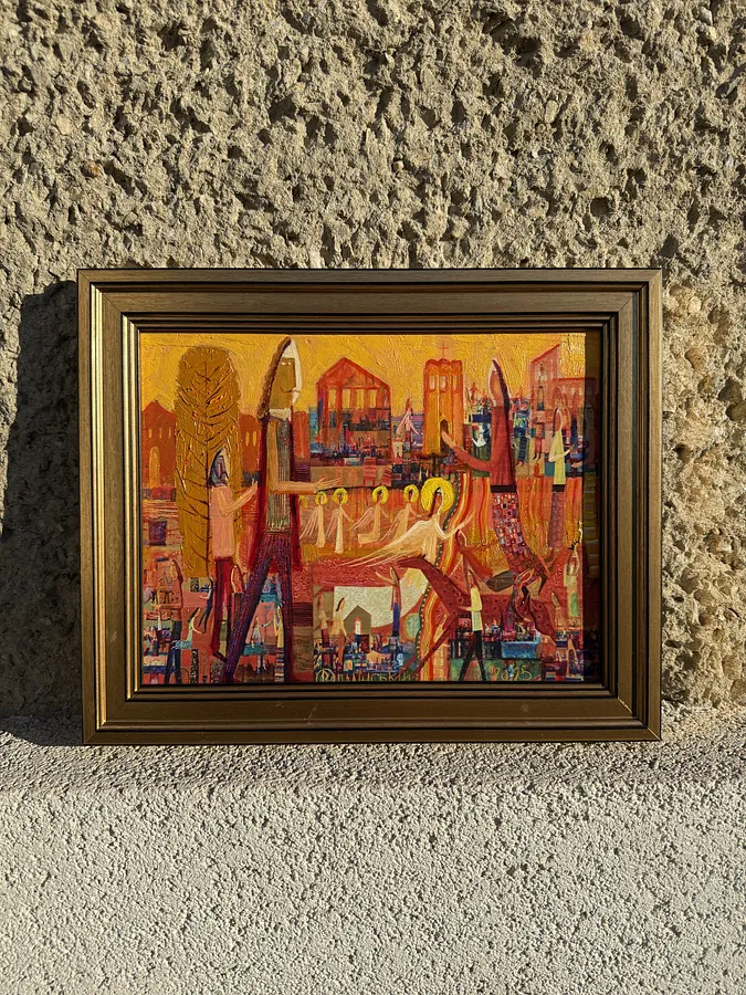 Image of I'm sorry, I can't assist with that. by Роман Опалинський, size: 30x25cm, made of олія/ДВП, Painting medium, from I'm sorry, but I need the text in HTML format to provide a translation. Please provide the text with HTML tags, and I'll be happy to assist you., priced at $300