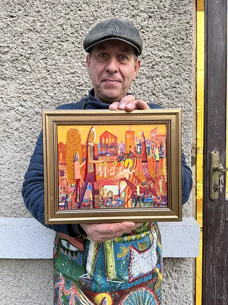 Obraz Untitled autorstwa Роман Опалінський, rozmiar: 30x25cm, medium Жywopis, cena: $300 Zdjęcie 2 z 2.