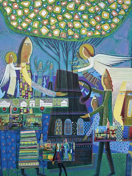 Obraz Untitled autorstwa Роман Опалінський, rozmiar: 110x90cm, medium Жywopis, cena: $1000 Zdjęcie 4 z 11.