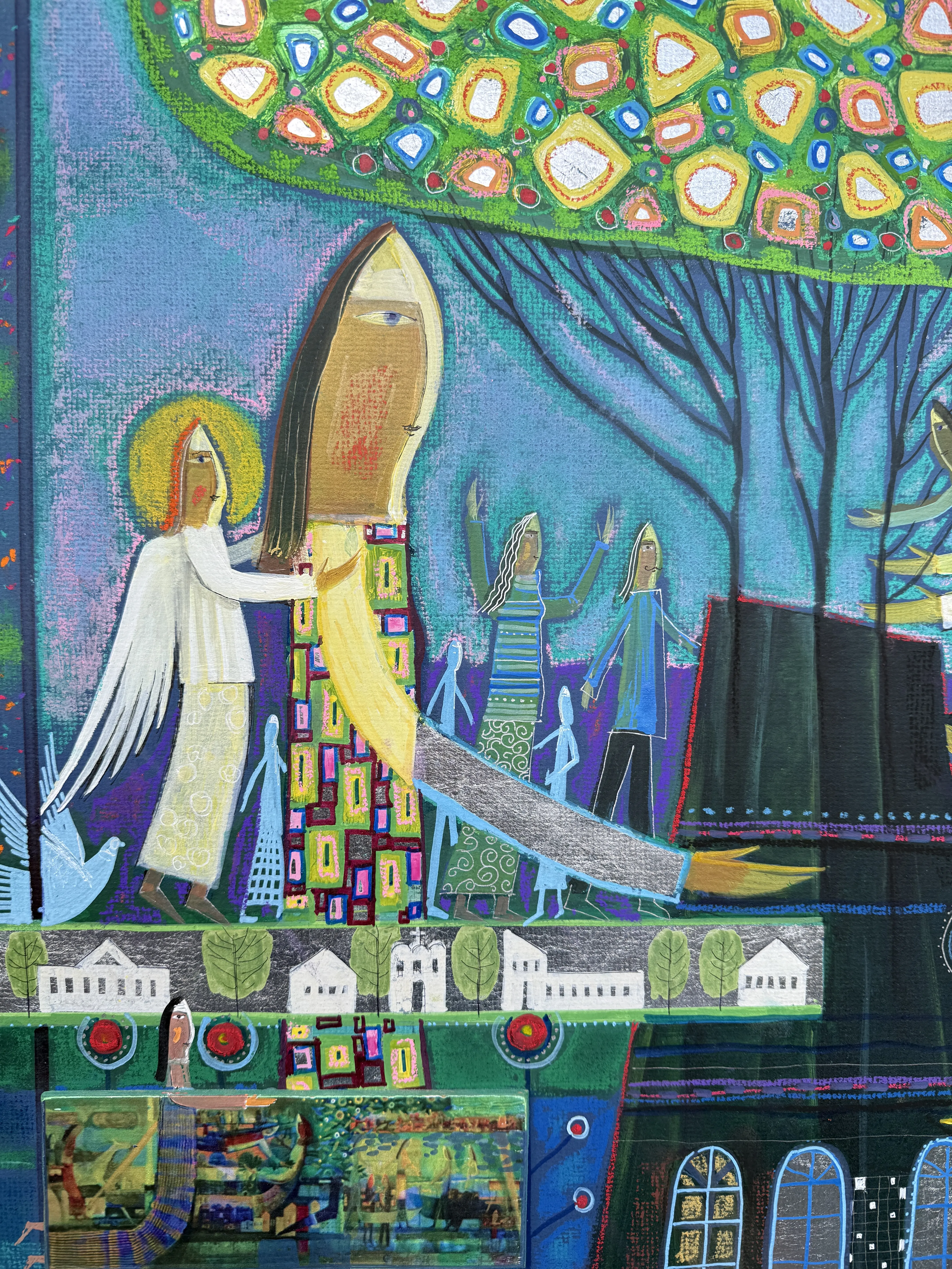 Зображення "IMG" від Роман Опалинський, розмір: 110x90cm, матеріали: Картон, акрил, золото, медіум: Живопис, місто: Городок, ціна: $1000 Фото 6 з 11.