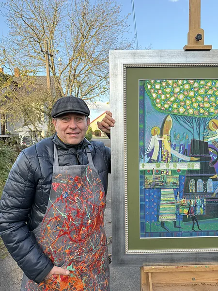 Зображення "IMG" від Роман Опалинський, розмір: 110x90cm, матеріали: Картон, акрил, золото, медіум: Живопис, місто: Городок, ціна: $1000 Фото 11 з 11.